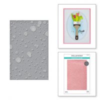 Splatter Embossing Folder - Embossingfolder med stänkmönster från Spellbinders 21,6x13,97 cm