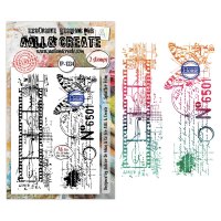 THROUGH THE LENS filmstrip butterfly clear stamp set - Stämpelset med filmremsor från AALL & Create A6