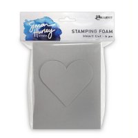 Stamping Foam with Heart shape - Skumgummi-stämpelyta med hjärta från Simon Hurley Ranger ink 2 st
