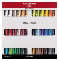 Standard Series Acrylics Set - Akrylfärger från Amsterdam 36x20 ml