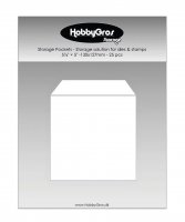 STORAGE POCKETS - Förvaringsfickor från HobbyGros 130x127mm (25 st)