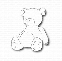 Larger teddy bear die from Gummiapan 5,68x6,65 cm