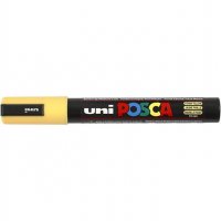 Straw yellow posca marker PC-5M - Halmgul tuschpenna med 2,5 mm-spets från Uni