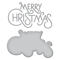 Stylish Merry Christmas Etched Die set from Spellbinders 11x6,8 cm