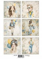 SUMMER MEADOW CELEBRATION die cut sheet - Klippark med sommar-, studenten och grattistema från Reprint A4