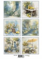 SUMMER MEADOW TAGS die cut sheet - Klippark med sommartema från Reprint A4