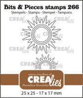 Sun x 2 clear stamp set - Stämpelset med solar från CreaLies 2,5x2,5 cm