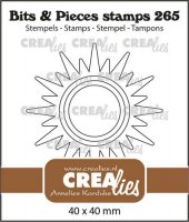 Sun clear stamp - Solstämpel från CreaLies 4x4 cm