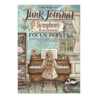 SYMPHONY FOCUS POINTS pad - Block med dekorationer från Stamperia A5
