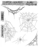 Tangled webs rubber stamp set - Stämpelset med spindelnät från Tim Holtz