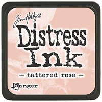 tattered rose, distress ink, tim holtz, ranger