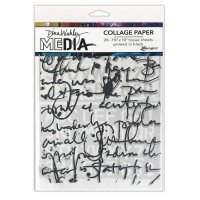 Text collage paper kit 7,5x10 from Dina Wakley Ranger ink