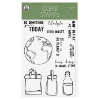 There is no planet B clear stamp set from Piatek 13