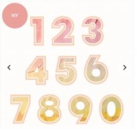 THIS OR THAT 2 number die set - Bokstavsstansmallar från Sizzix