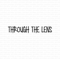Through the lens (camera) - Stämpel om kamera och foto från Gummiapan 2,5*0,4 cm