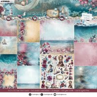 TIDE OF HOPE sea ocean background paper pack 12x12 - Bakgrundspapper med havstema från Studio Light 30x30 cm