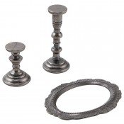 THE MANOR candle holder mirror decorations - Metalldekorationer från Tim Holtz Idea-ology