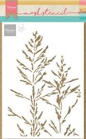 Tiny's Indian grass stencil - Schablon från Marianne Design 21x15 cm