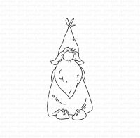 Tomte (standing Santa) rubber stamp from Gummiapan 3,7*8,4 cm