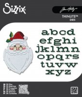 LETTER TO SANTA's head + ALPHABET die set - Jultomtehuvud + alfabetstansmallar från Tim Holtz Sizzix