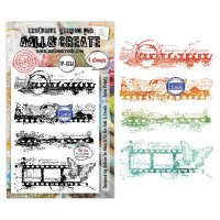 TORN PRINTS clear stamp set from AALL & Create A6