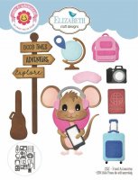 TRAVEL ACCESSORIES die set (little mouse not included) from Elizabeth craft designs