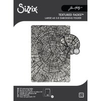TREE RINGS EMBOSSING FOLDER from Tim Holtz Sizzix A5