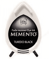 Tuxedo black dew drop ink pad - Svart stämpeldyna från Memento