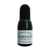 Tuxedo black reinker - Påfyllningsflaska till svart stämpeldyna från Memento