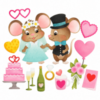 VALENTINES AND WEDDING ACCESSORIES die set from Elizabeth craft designs
