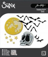 VAULT MOONLIGHT SCARE Halloween die set - Stansmallar från Tim Holtz Sizzix