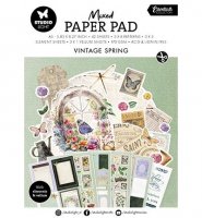 VINTAGE SPRING mixed paper pad from Studio Light A5