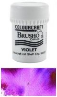 Violet brusho pigment powder - Lila pigmentpulver från ColourCraft 15 g