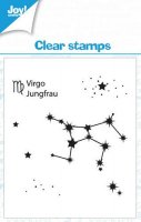 VIRGO star sign clear stamp set - Stämpelset med stjärntecken jungfrun från Joy Crafts 7x7 cm