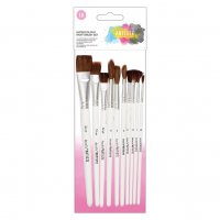 Watercolour Paint Brush Set (10pk) - 10 st penslar för akvarellmålning från Docrafts