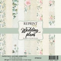 Wedding Plans 8x8 Inch Paper Pack from Reprint 20x20 cm