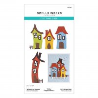 WHIMSICAL HOUSES die set - Roliga husstansmallar från Vicky Papaioannou Spellbinders