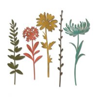 Wildflower stems 1 - Blomstansmallar från Tim Holtz / Sizzix