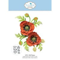 WILD POPPY flower die set - Vallmoblommastansmallar från Elizabeth craft designs