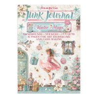 WINTER MAGIC JUNK JOURNAL stickers, backgrounds, cutouts - Dekorationer från Stamperia A4