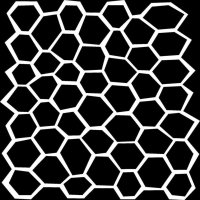 Wonky Honeycomb 6x6 Inch Stencil - Schablon med bivaxnät från The crafter's workshop 15x15 cm