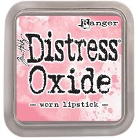 distress oxide ink, tim holtz, ranger ink, worn lipstick, pink, rosa, stämpeldyna