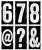 BIG NUMBER BLOCKS cling mount stamp - Stora sifferblockstämplar från Tim Holtz Stamper's Anonymous