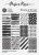 Black & white paper pack A5 - Svartvita grafiska mönsterpapper från Paper Rose