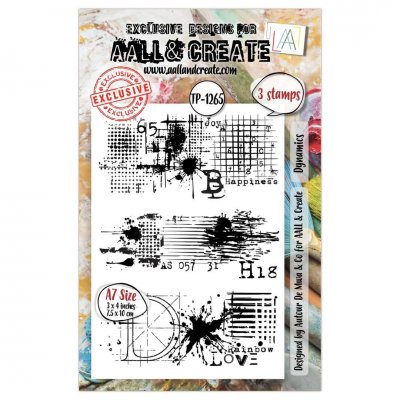 DYNAMICS clear stamp set - Stämpelset från AALL & Create A7