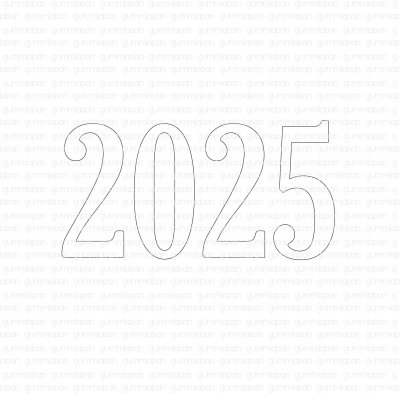 2025 gummistämpel från Gummiapan ca 66,5 x 47,5 mm