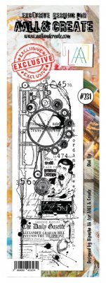 #231 Dial up clear border stamp from Bipasha BK AALL & Create