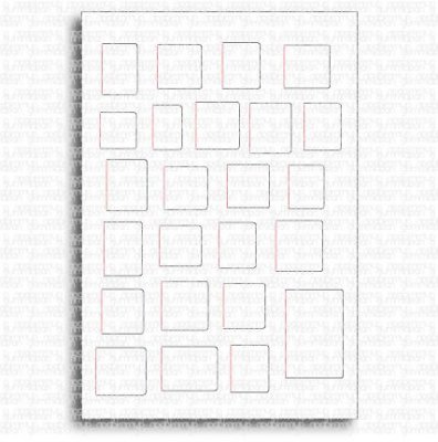 24 Christmas calendar tab die and stamp from Gummiapan 9,5x14 cm