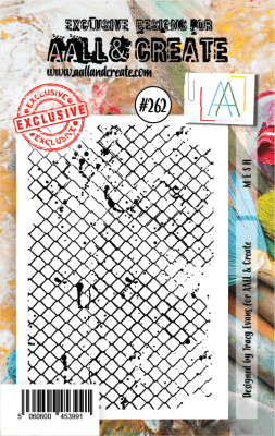 #262 Mesh clear stamp - Stämpel med nät från AALL & Create A7