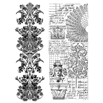 2 BORDERS clear stamp set - Stämpelset från Stamperia 14x18 cm